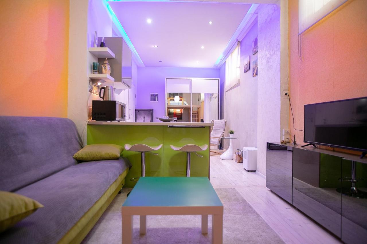 Orange And Blue Studio Downtown 5 Min From White Tower Apartment Tesalonika Bagian luar foto